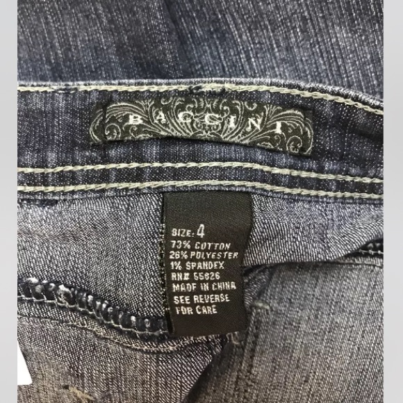 Baccini Dark Wash Denim A-Line Skirt - Picture 3 of 3